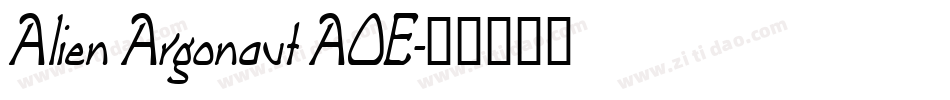 Alien Argonaut AOE字体转换